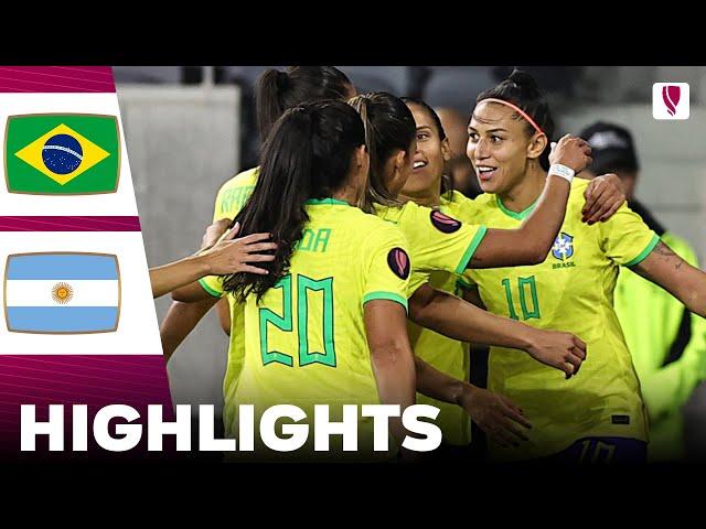 Brazil vs Argentina | Highlights | Concacaf W Gold Cup Women's Quarter Final 02-03-2024