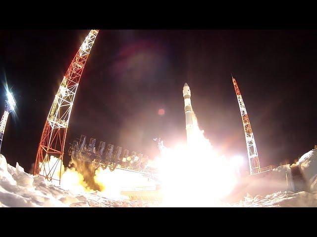 Launch of Souz-2.1V rocket vehicle from Plesetsk Cosmodrome