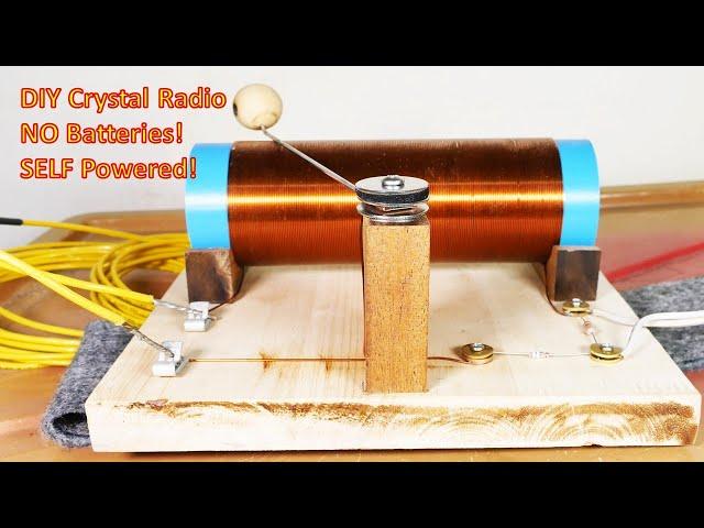 Best/Easiest DIY Crystal Radio - No Batteries, No External Power 2024 (4K)