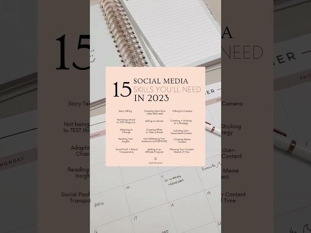 15 Social Media Skills You Need in 2023