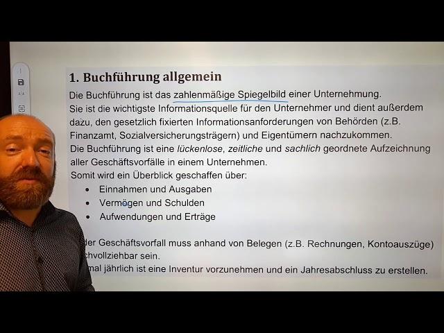 Buchführung 00 - Teil 1 - Aufgaben der Buchführung