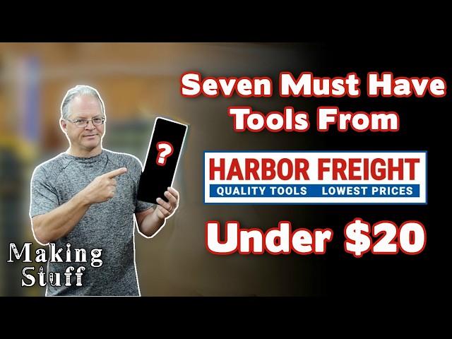 Seven Harbor Freight Must Have Tools For Any Shop - Under $20 #harborfreight