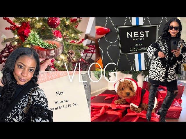 VLOG: Shopping at Nordstrom Rack & Sam's Club, Holiday Cocktail, Christmas + Trying to push through