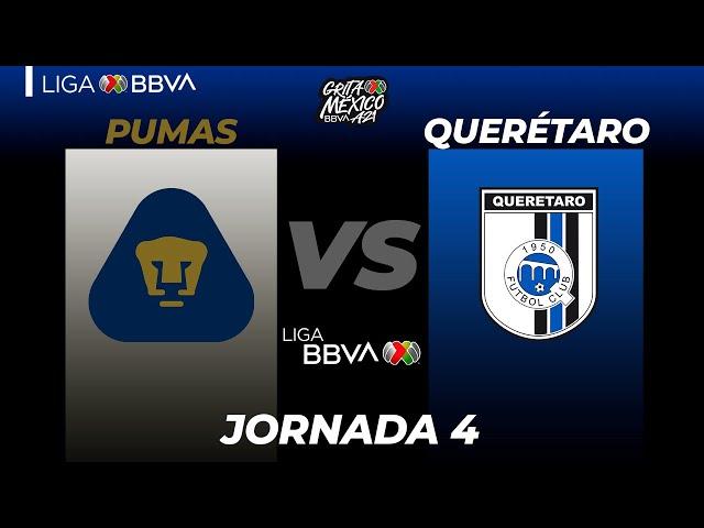 Resumen | Pumas vs Querétaro | Grita México A21 - Jornada 4 | LIGA BBVA MX