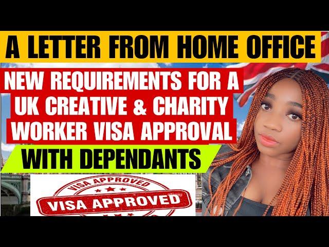 Important Updates on UK Creative Worker & Charity Worker Visa Application With Dependants