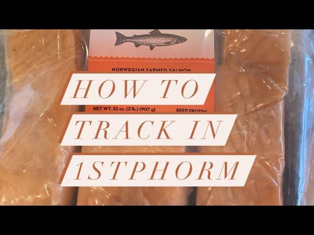 How I track in 1stphorm app