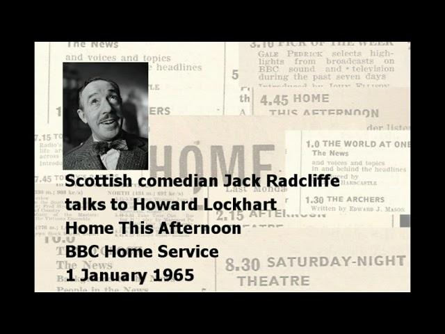 Scottish comedian Jack Radcliffe (1965)