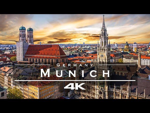 Munich, Germany  - by drone [4K]