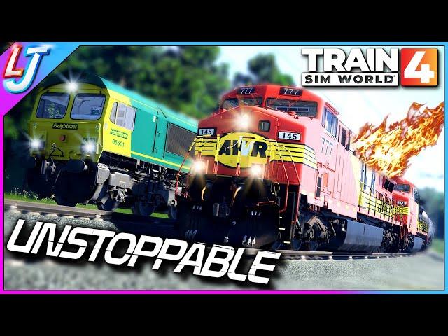 Train Sim World 4 - Can a Class 66 Stop 777 RUNAWAY Train?