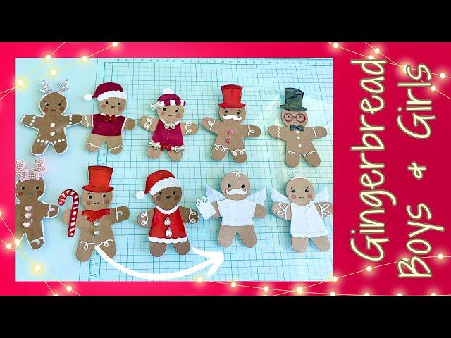 GINGERBREAD PEOPLE - Embellishments for Tags, Journal Cards, Card Fronts, Pockets from GLOBLELAND