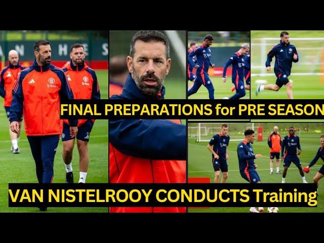 Van Nistelrooy Seen Teaching Sancho & Rashford SKILLS in Manchester United FINAL Pre-season training