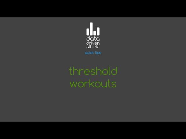 Zone 4 - Threshold Cycling Workout Tips