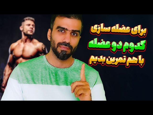 برای عضله سازی چه عضلاتی را با هم تمرین بدهیم |  طراحی تمرین برای گرفتن بهترین نتیجه