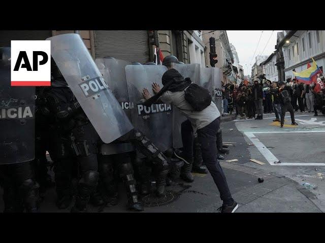 Protests in Ecuador over blackouts, criminal violence and economic crisis