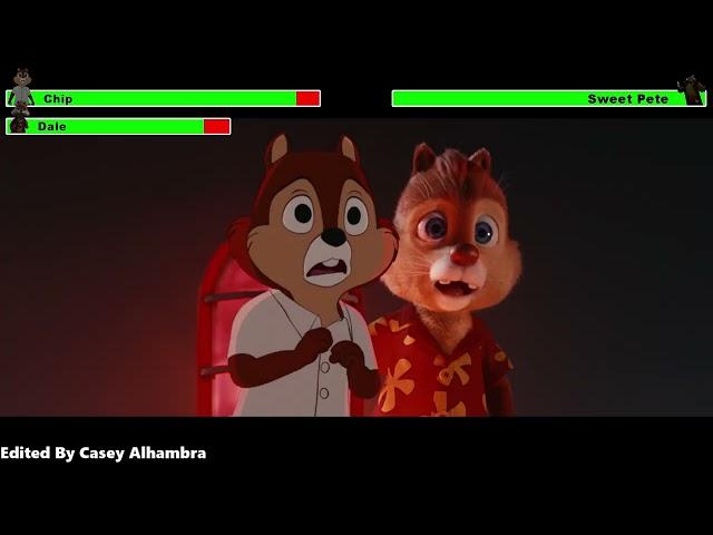 Chip 'n Dale: Rescue Rangers (2022) Final Battle with healthbars