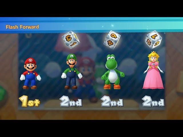 Mario Party 10 - Mario vs Luigi vs Yoshi vs Peach - Mushroom Park