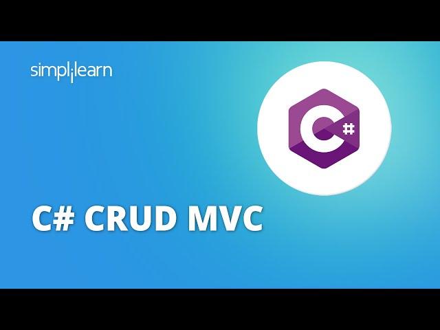 C# MVC CRUD Tutorial | Asp.net MVC Full CRUD Operation Using Entity Framework | Simplilearn