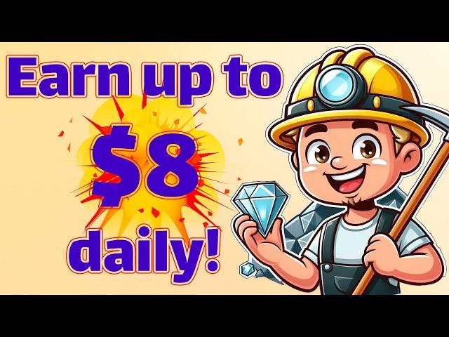 New free to play to earn game! Mine real crypto! Brilliant Crypto! 