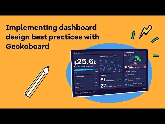 Implementing dashboard design best practices with Geckoboard