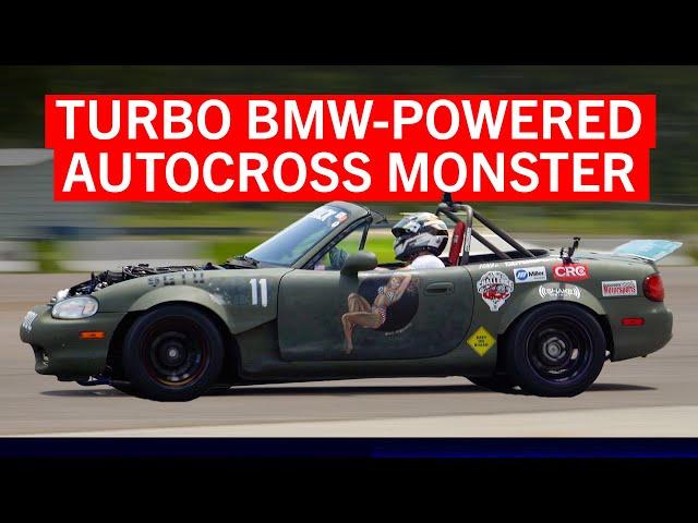 A 700-Horsepower BMW-Powered NB Miata built for the Grassroots Motorsports $2000 Challenge