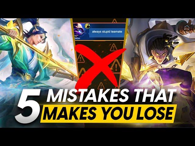 5 GAME-LOSING Mistakes You NEED To Avoid on RANK MATCHES | MOBILE LEGENDS SEASON 23