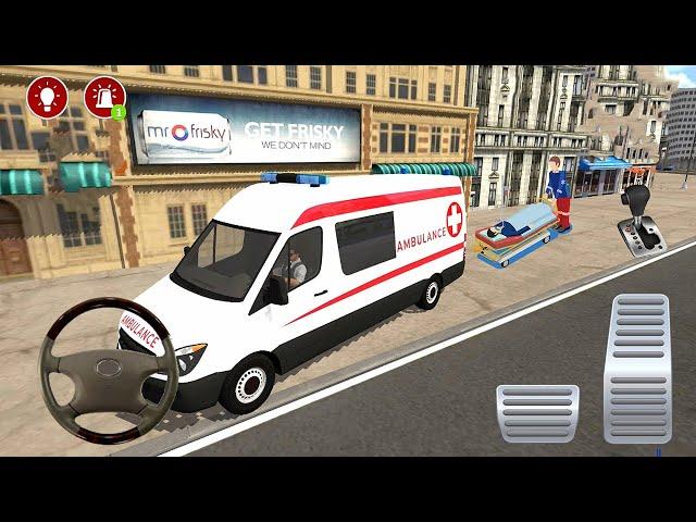 Direksiyonlu Ambulans oyunu 3D #28 American Ambulance Simulator - Ambulans oyunları Android Gameplay