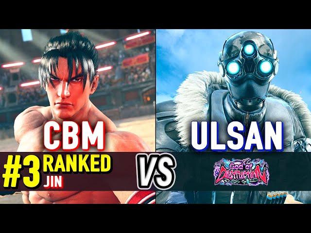 T8  CBM (#3 Ranked Jin) vs Ulsan (Dragunov)  Tekken 8 High Level Gameplay