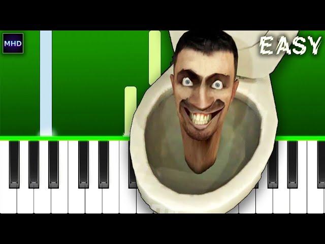 Skibidi Toilet Meme Song - EASY Piano Tutorial