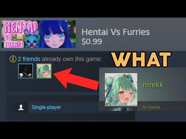 WHY DOES MREKK HAVE THIS STEAM GAME