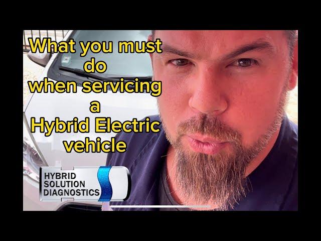 Hybrid vehicle service and preventive maintenance