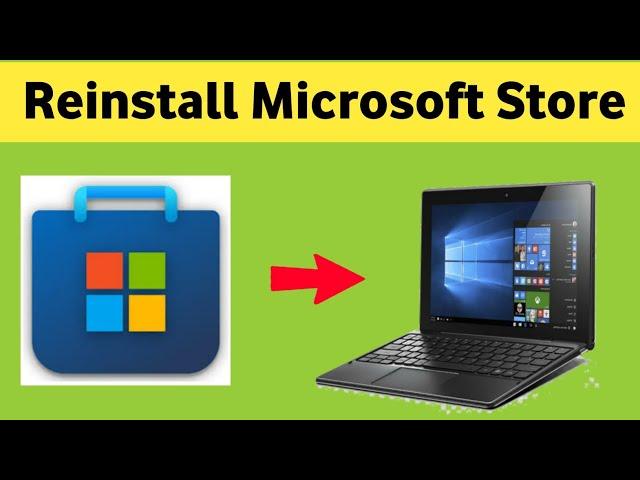 Microsoft Store Ko Reset or Reinstall Kaise Kare Windows 10/11