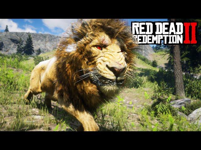 Red Dead Redemption 2 - All Animals Attack & Bite animation