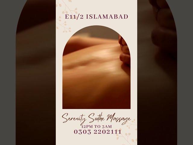 Serenity Soothe Massage - Massage Center Islamabad