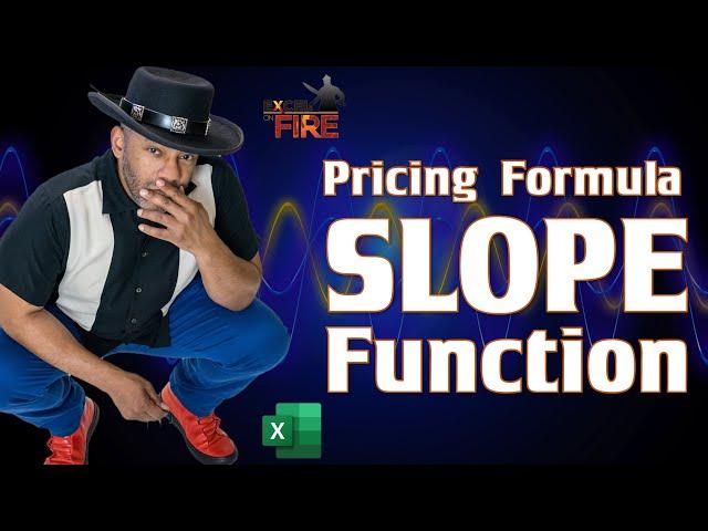 Excel SLOPE Function and Scatter Plot for a Pricing Formula