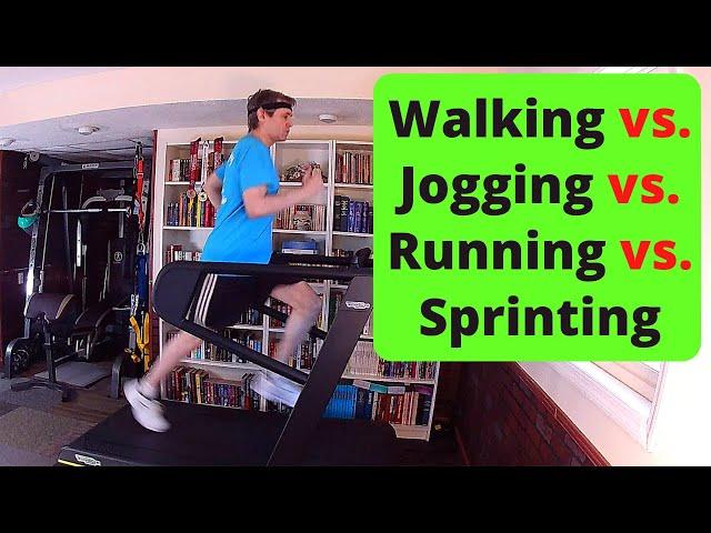 Walking vs. Jogging vs. Running vs. Sprinting: Where does one end and another start?