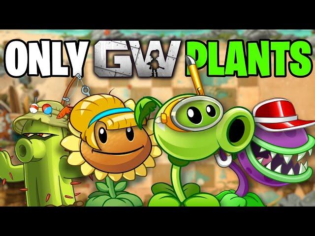 Can You Beat BIG WAVE BEACH With ONLY Garden Warfare Plants?