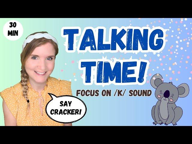 Learn to Talk - Opposites & Surprises - Focus on K Sound - Teacher Jen - Toddler learning video