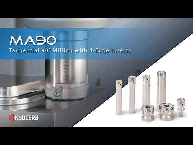 High Efficiency Milling with MA90 Tangential Cutters