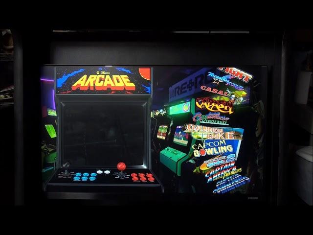 Home Arcade Xtension cabinet with Attract Mode running mame and Redream