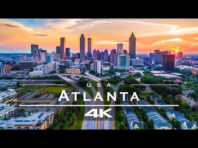 Atlanta, USA  - by drone [4K]