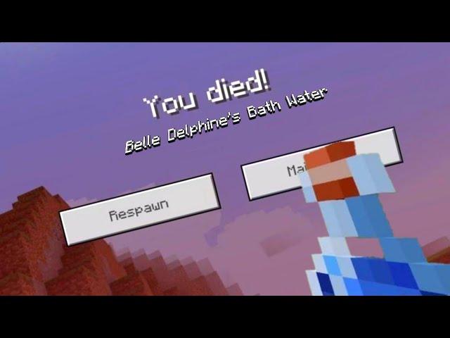 Drinking Belle Delphine’s Bath Water In Minecraft