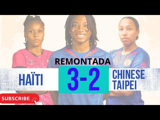 Haiti korije Chine Taipei. Men tout rezime Match la. Vin gade