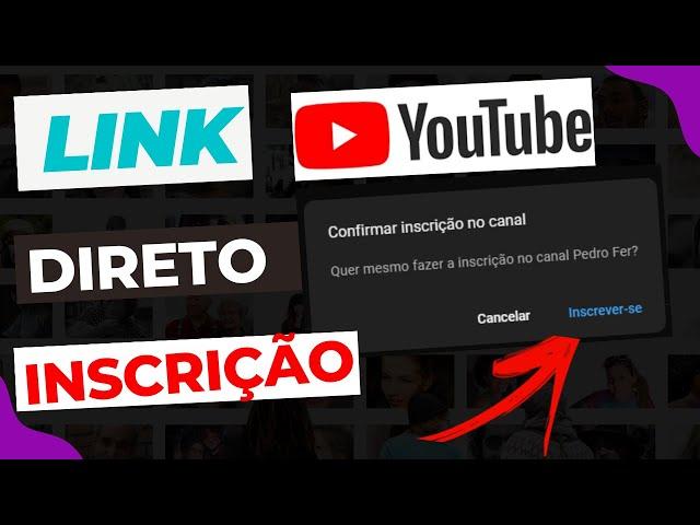 Como Fazer um LINK Para Se Inscrever  No meu Canal do YouTube