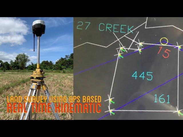 PAGSUSUKAT NG LUPA GAMIT ANG RTK | Land survey using GPS based RTK (real time kinematic) #rtk