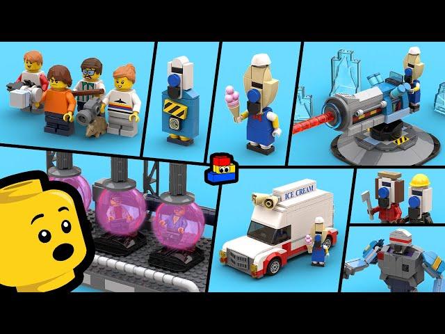 Ice Scream 8 TRUE ENDING: How to make LEGO Minifigures and Playsets