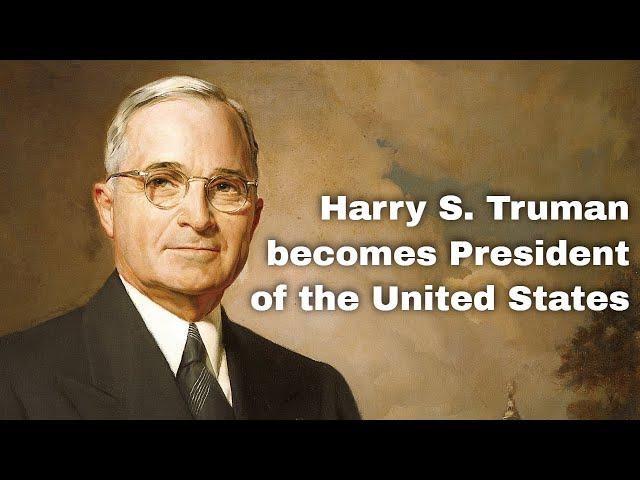 12th April 1945: Harry S. Truman becomes the 33rd President of the United States