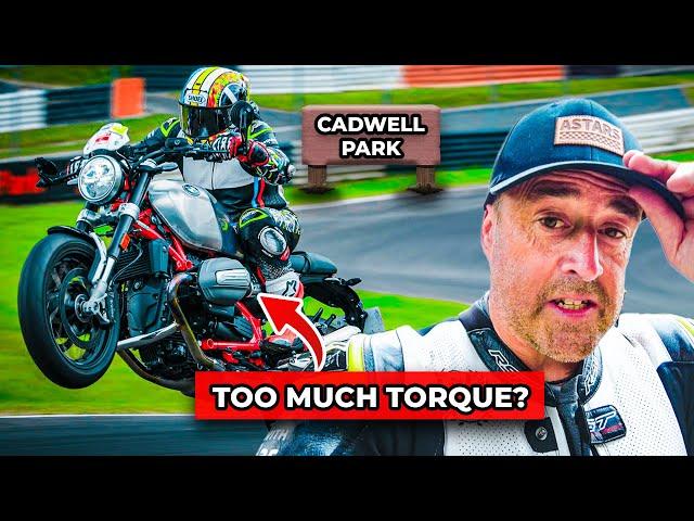 I took my BMW R12 nineT to the track! ADAM CHILD