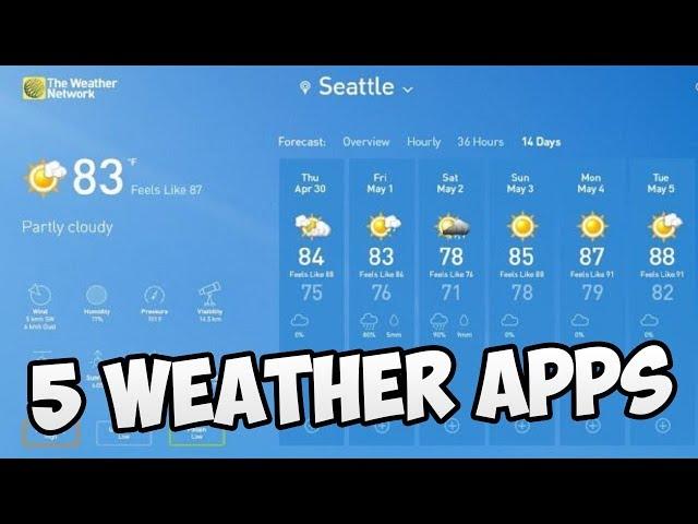 Top 5 Weather Apps for Windows 10 in 2024