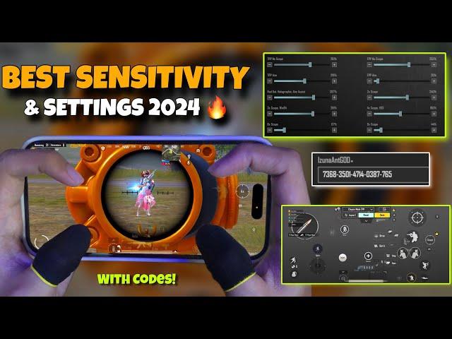 NEWBEST SENSITIVITY & SETTINGS 2024| 4 Finger Claw Gyroscope | PUBG MOBILE