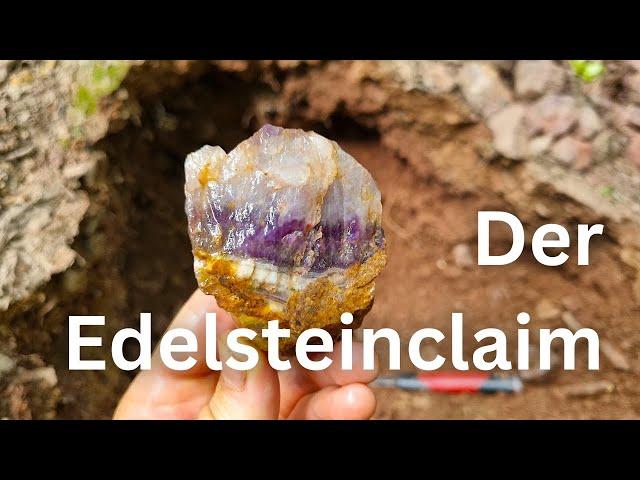 Ein Claim voller Amethyste - Edelsteine suchen in Deutschland